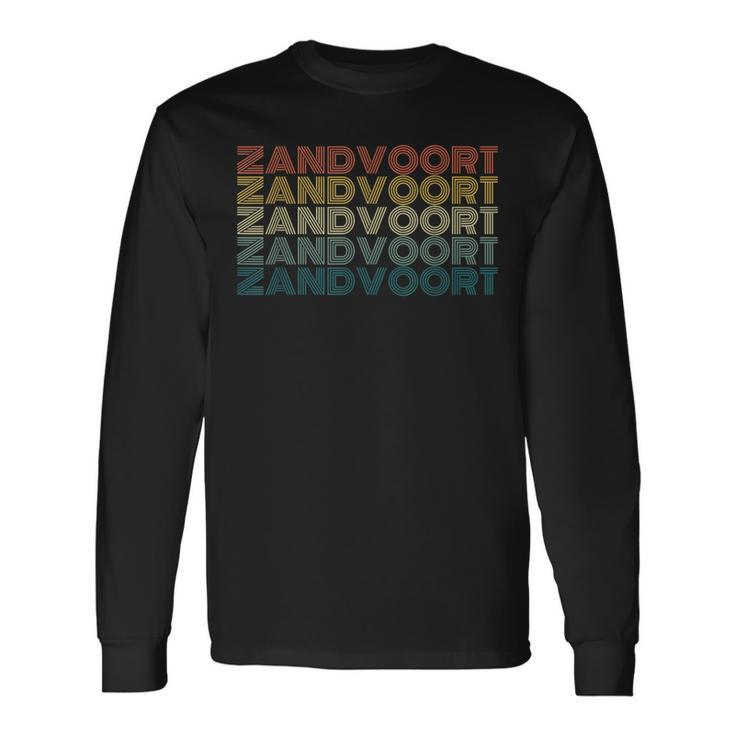 Zandvoort Aan Zee Netherlandsintage Retro Holiday Langarmshirts Geschenkideen