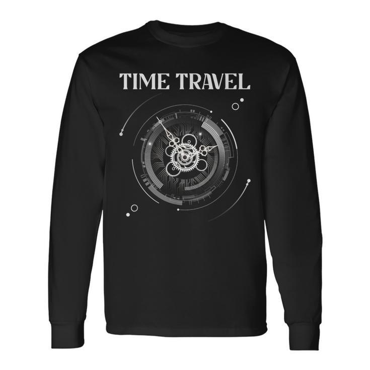 Zeitreise Steampunk Zeitwissenschaft Time Traveler Langarmshirts Geschenkideen