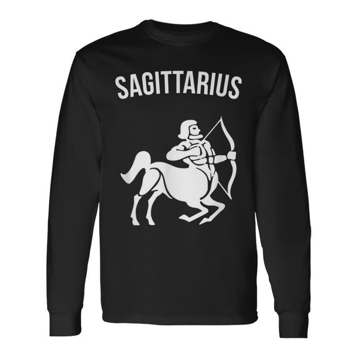 Zodiac Sign Sagittarius Horoscope Birthday Long Sleeve T-Shirt
