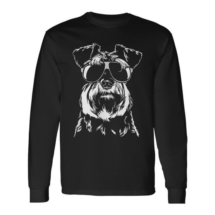 Zwergschnauzer Cool Dog Dog Langarmshirts Geschenkideen