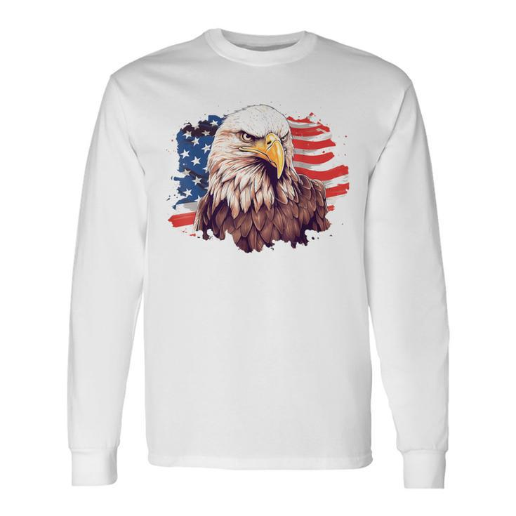 4Th July American Pride American Eagle Symbol Of Freedom Long Sleeve T-Shirt