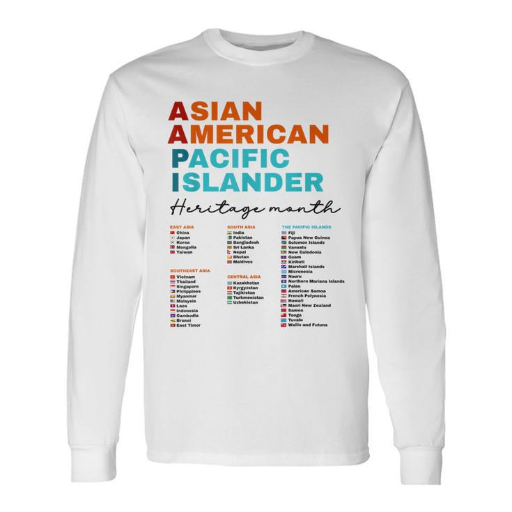 Aapi Asian American And Pacific Islander Heritage Month 2024 Long Sleeve T-Shirt