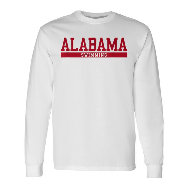 Alabama Swimming Long Sleeve T-Shirt