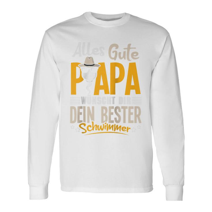 Alles Gute Papa Dein Bester Schwimmer -Ater Papaatertag Raglan Langarmshirts Geschenkideen