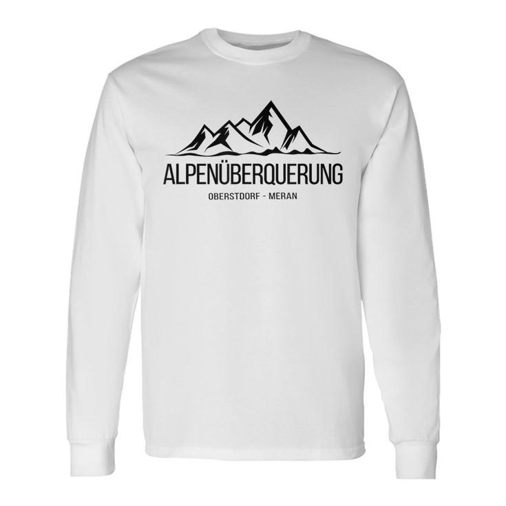 Alpenüberquung Oberstdorf Meran E5 Idea Langarmshirts Geschenkideen