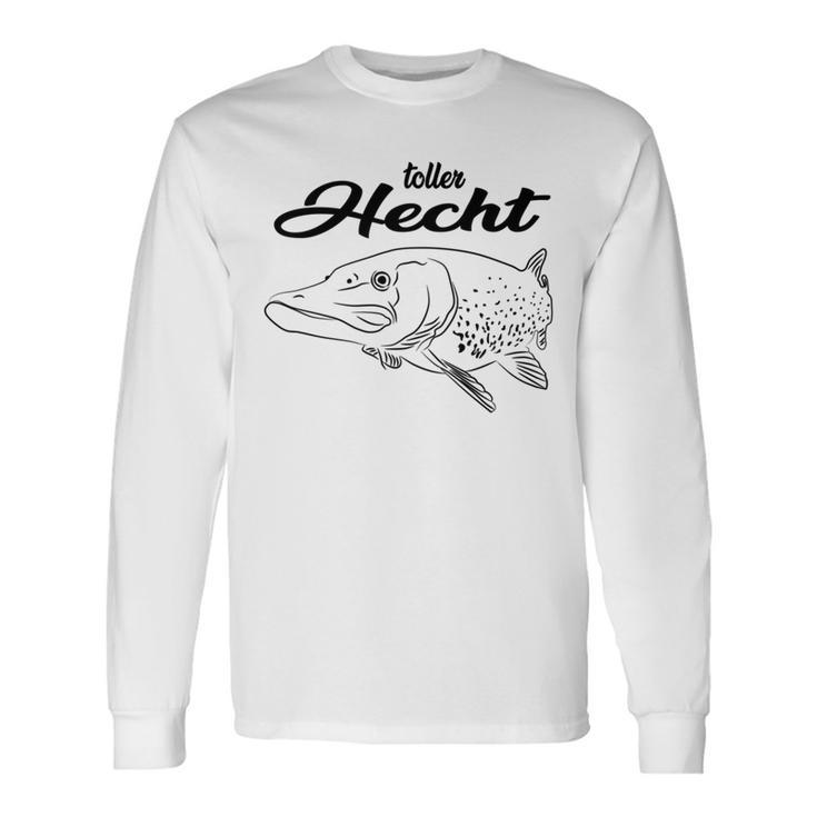 Angler Angeln Fischer Papa Opa Mann Geschenk Petri Heil Langarmshirts Geschenkideen