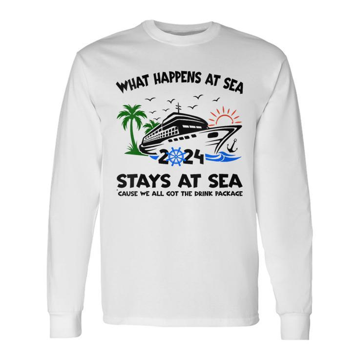 Aw Ship Its A Family Trip And Friends Group Cruise 2024 Long Sleeve T-Shirt