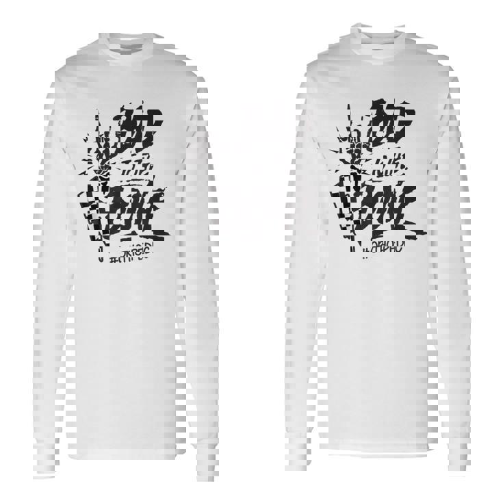 Bad To The Bone Retro Skeleton Orthopedic Surgeon Rn Squad Long Sleeve T-Shirt