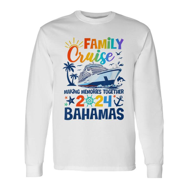Bahamas Cruise 2024 Family Friends Group Vacation Matching Long Sleeve T-Shirt
