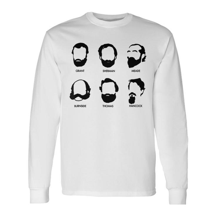 Beards And Generals American Civil War Union Long Sleeve T-Shirt