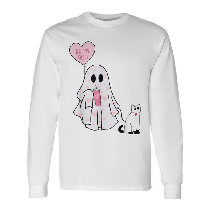 Be My Boo Cat Valentine Long Sleeve T-Shirt