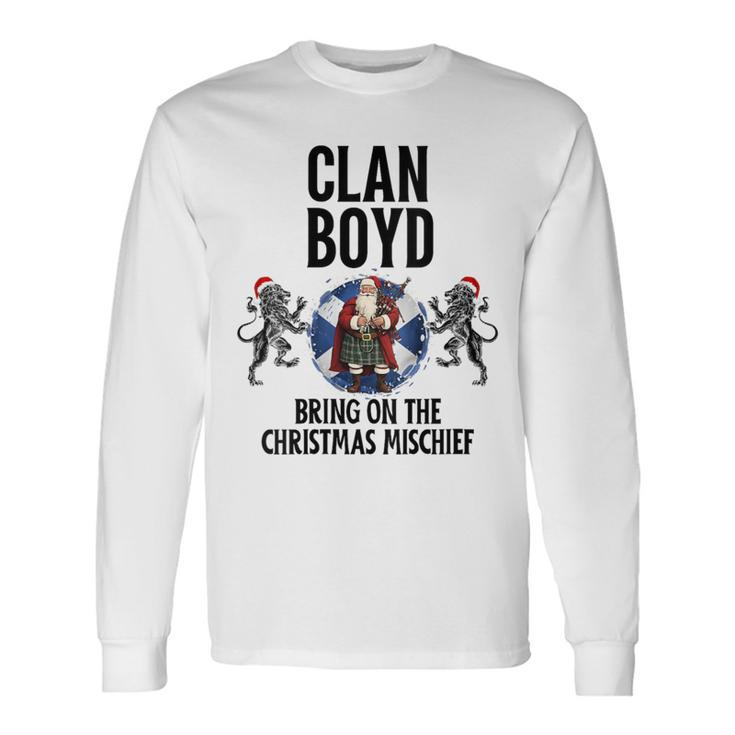 Boyd Clan Christmas Scottish Family Name Party Long Sleeve T-Shirt