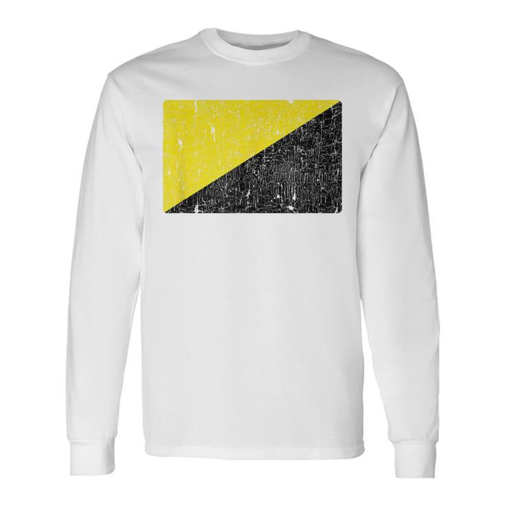Camisa Anarcho Capitalista Anarcho Bandera Anarco-Capitalista Camiseta de manga larga
