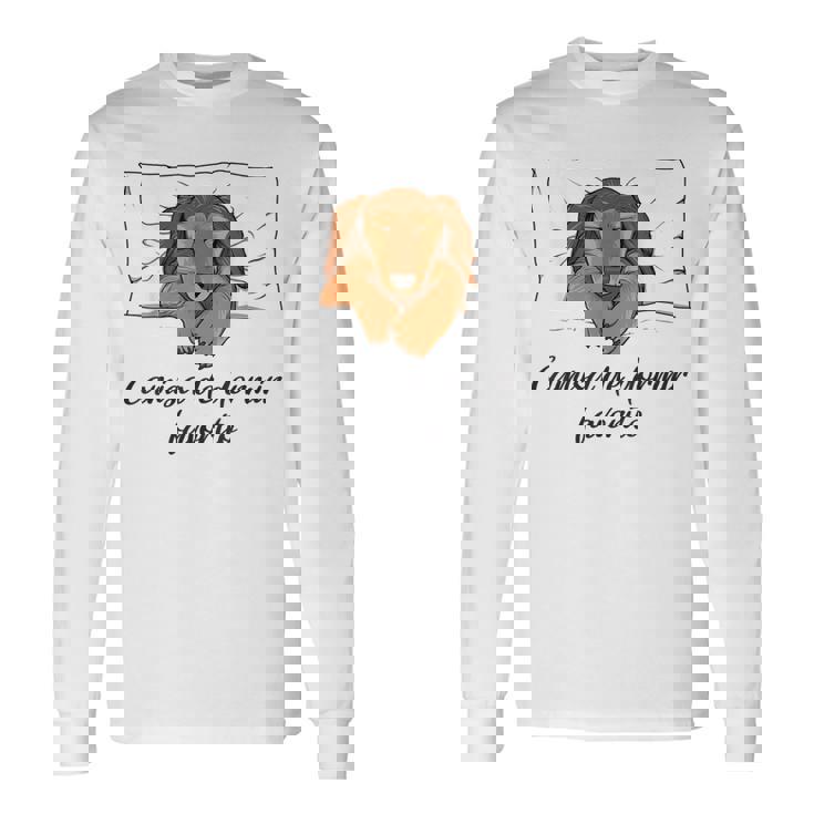 Camisa De Dormir Perro Pijama Perro Salchicha Camiseta de manga larga