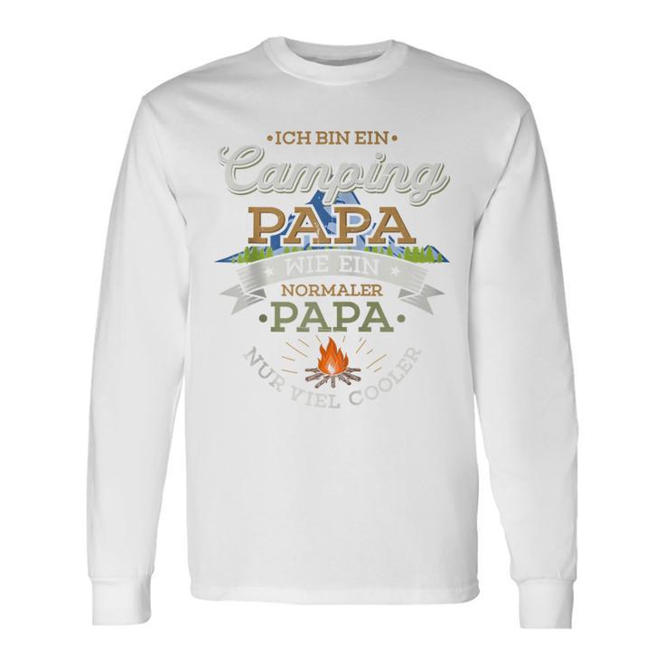 Camping Papa Wie Ein Normaler Papa Nur Cooler Zelten Camper Kapuzenjacke Langarmshirts Geschenkideen