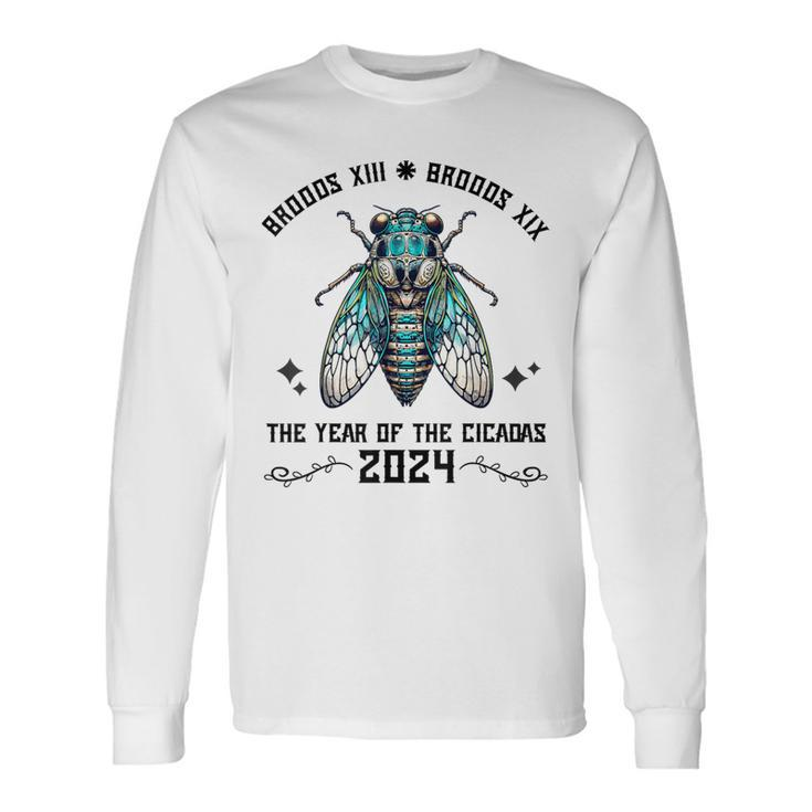 Cicada Lover Brood Xix Brood Xiii Year Of The Cicada 2024 Long Sleeve T-Shirt Gifts ideas