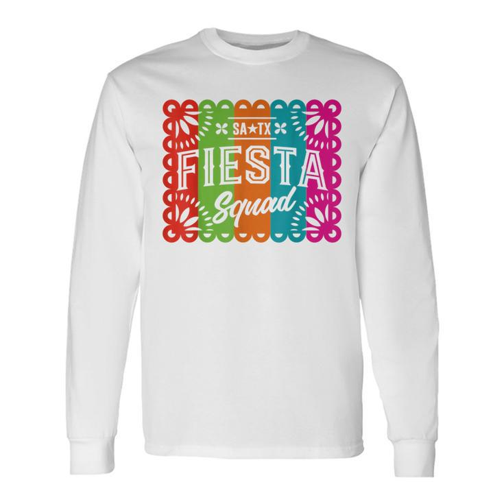 Cinco De Mayo 2024 Fiesta Squad Fiesta San Antonio Texas Long Sleeve T-Shirt