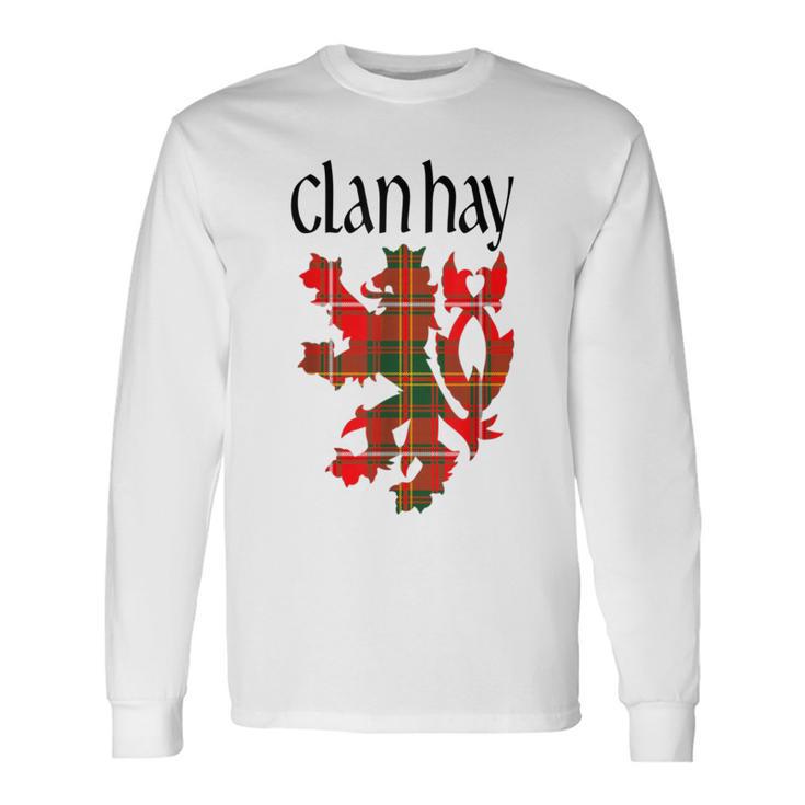 Clan Hay Tartan Scottish Family Name Scotland Pride Long Sleeve T-Shirt