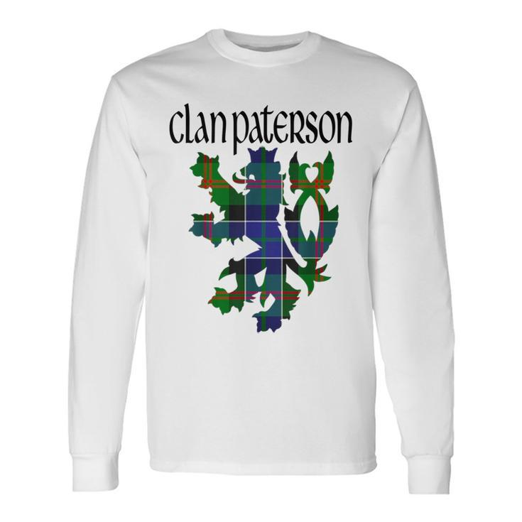 Clan Paterson Tartan Scottish Family Name Scotland Pride Long Sleeve T-Shirt