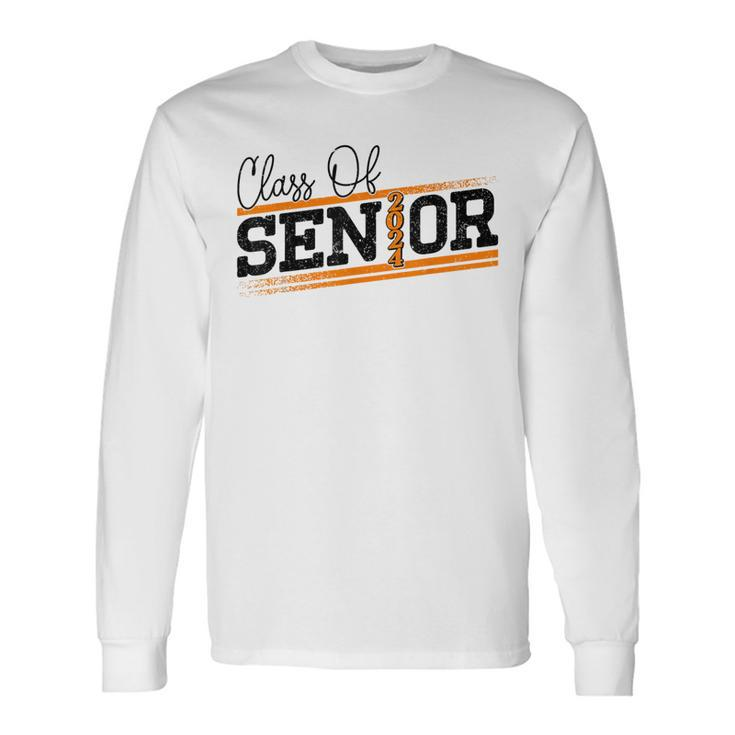 Class Of 2024 Seniors High School College Student Graduation Long Sleeve T-Shirt Gifts ideas
