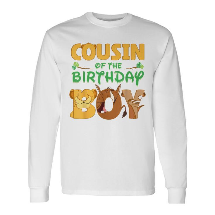 Cousin Of The Birthday Boy Lion Family Matching Long Sleeve T-Shirt