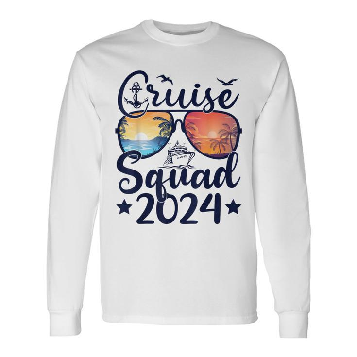 Cruise Squad 2024 Summer Vacation Family Cruise Ship Long Sleeve T-Shirt