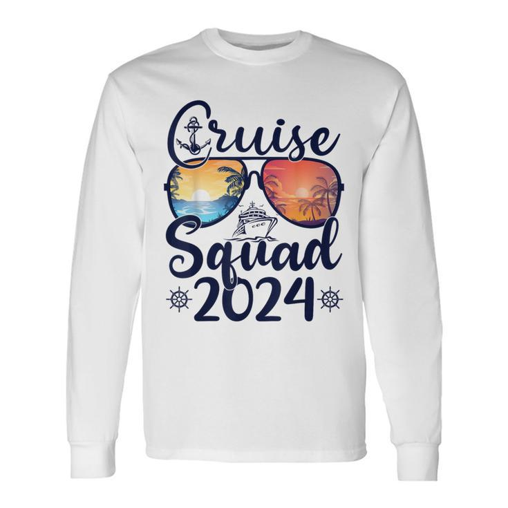 Cruise Squad 2024 Summer Vacation Matching Family Cruise Long Sleeve T-Shirt
