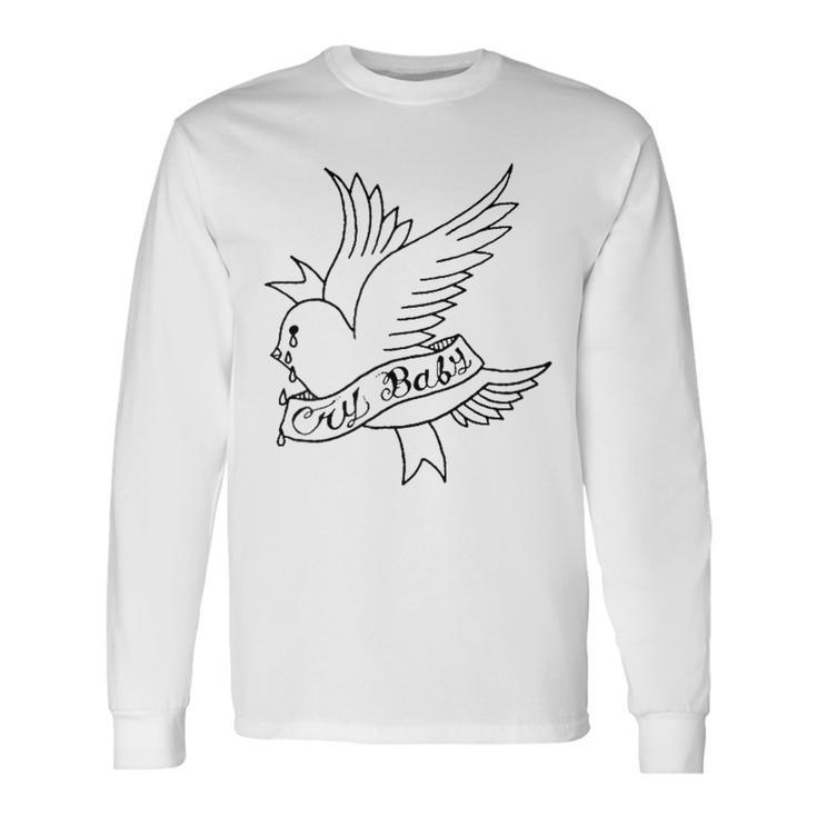 Cry Baby Aesthetic Tattoo Crybaby Bird Long Sleeve T-Shirt