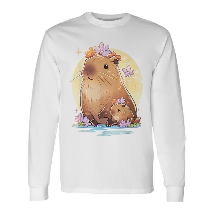 Cute Capybara Capybara Lover Long Sleeve T-Shirt