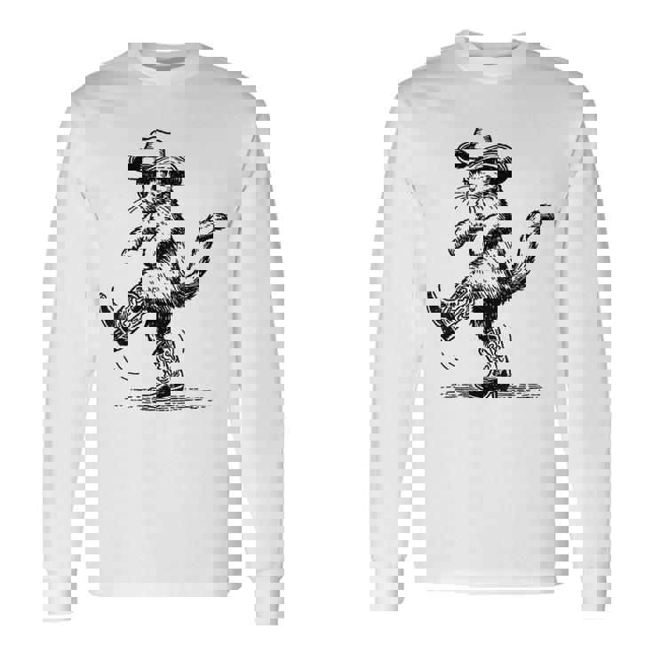 Cute Cat With Cowboy Hat & Boots Cowgirl Western Country T
