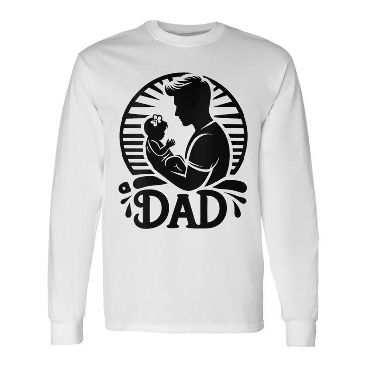 Damenatertag Erstes Mal Papa 2024 Soon To Be Dad New Dad Mit-Ausschnitt Langarmshirts Geschenkideen