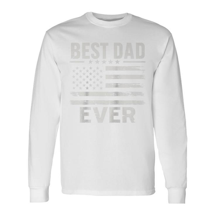 Der Beste Papa Aller Zeiten Imintage-Stil Mit Us-Amerikanischer Flagge Zumatertag Raglan Langarmshirts Geschenkideen