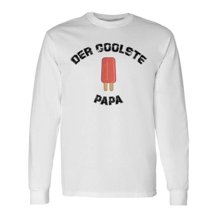 Der Coolste Papa Eis Am Stiel Lustigater Papi Langarmshirts Geschenkideen