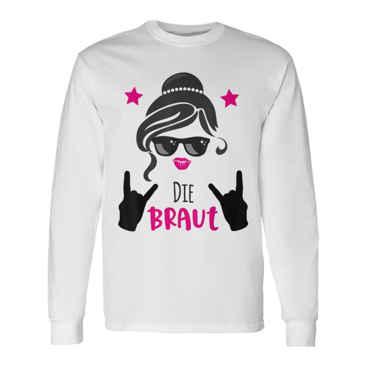 Die Braut Rockt Team Bride Outfit Jga Group S Langarmshirts Geschenkideen