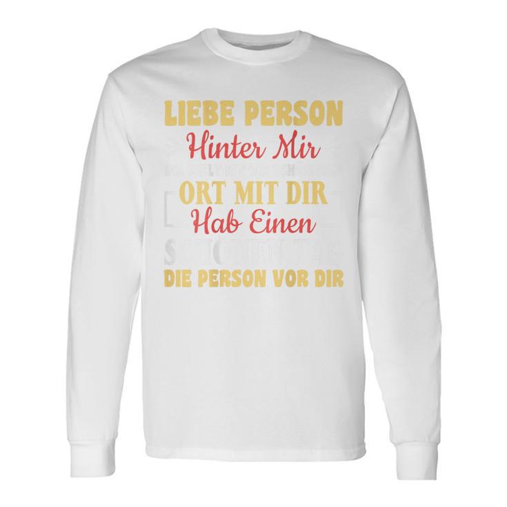 An Die Person Hinter Mir Liebe Person Hinter Mir Langarmshirts Geschenkideen