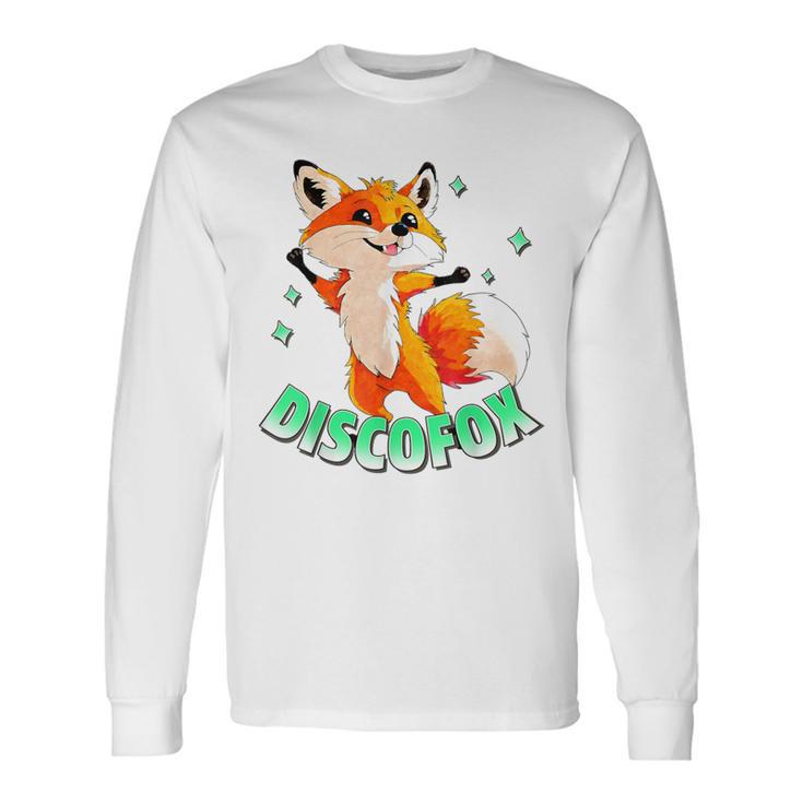 Discofox Disco Fox X Lustiger Fuchs Sonnebrille Tanzen Tanz Langarmshirts Geschenkideen