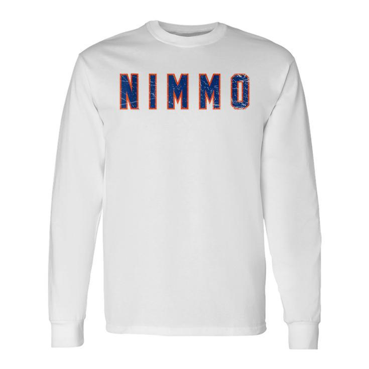 Distressed Nimmo Proud Family Last Name Surname Familia Long Sleeve T-Shirt