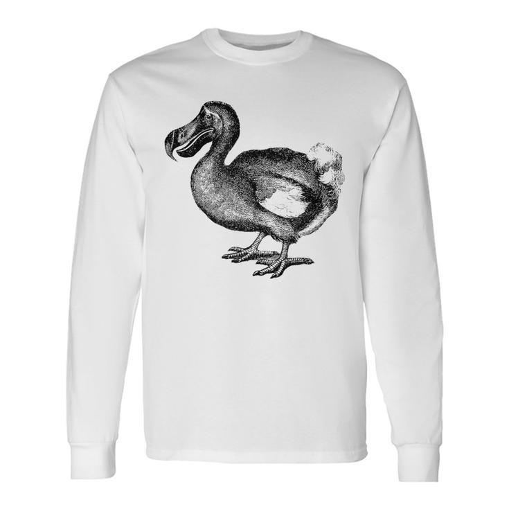 Dodo Bird Vintage Print Long Sleeve T-Shirt