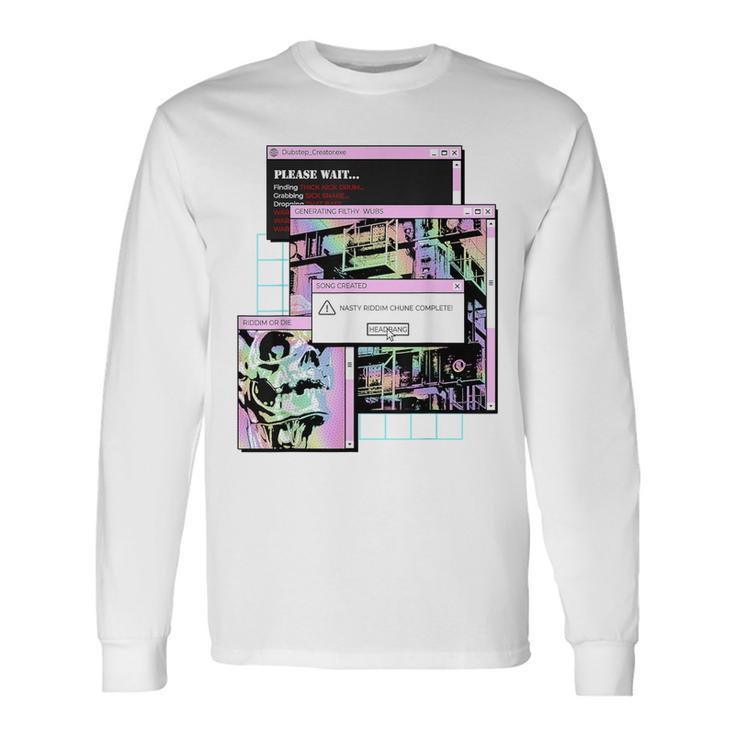 Dubstep Creator Riddim  Dubstep Producer Long Sleeve T-Shirt