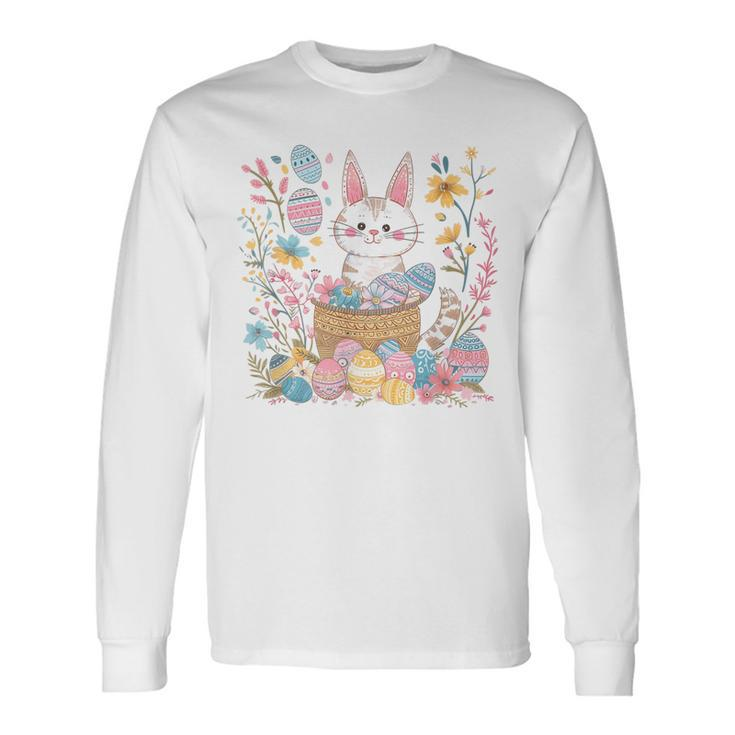 Easter Cat Easter Lover Long Sleeve T-Shirt