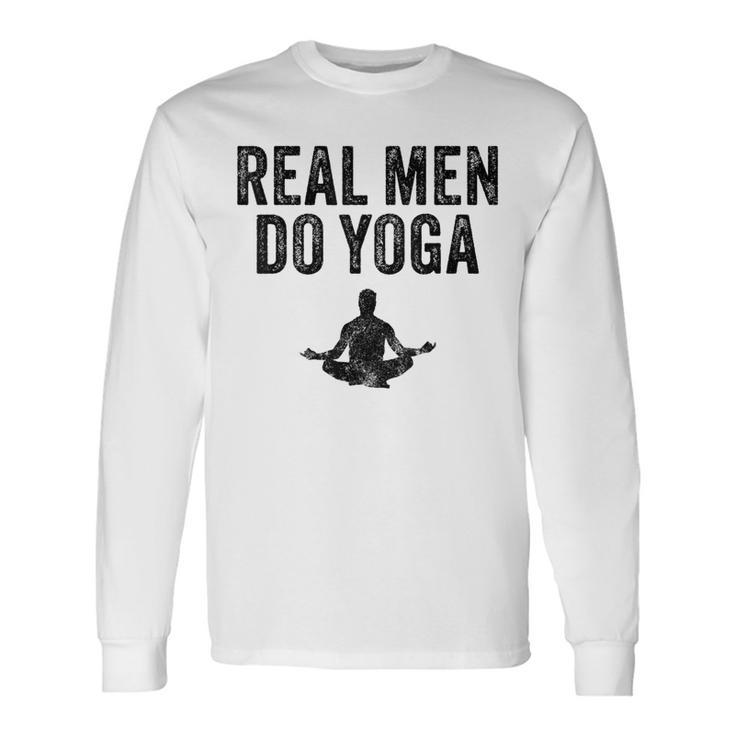 Echte Männer Machen Yoga intage Gray S Langarmshirts Geschenkideen