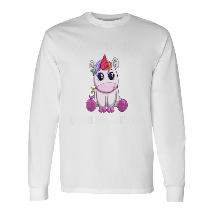 Egal Was Duorhast Ich Fahre Den Fluchtwagen Unicorn Langarmshirts Geschenkideen