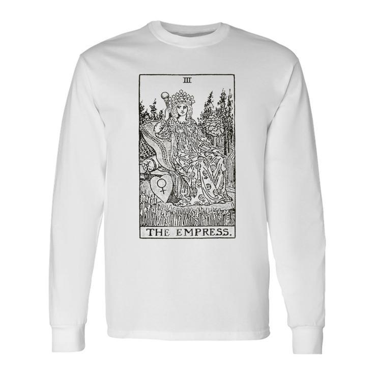 The Empress Tarot Card Vintage Long Sleeve T-Shirt