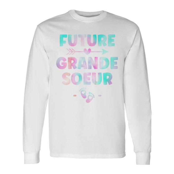 Enfant Future Grande Soeur 2024 Jeais Etre Grande Soeur Surprise T-shirt à manches longues