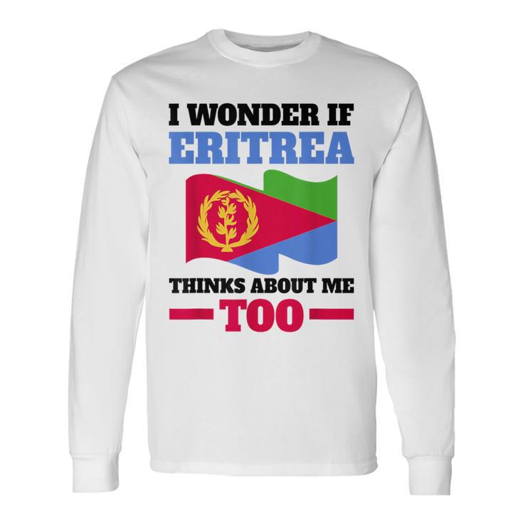 Eritrea Eritreische Flagge Langarmshirts Geschenkideen