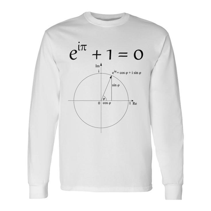 Euler's Identity Mathematical Constants Number Pi Physicist Long Sleeve T-Shirt Gifts ideas