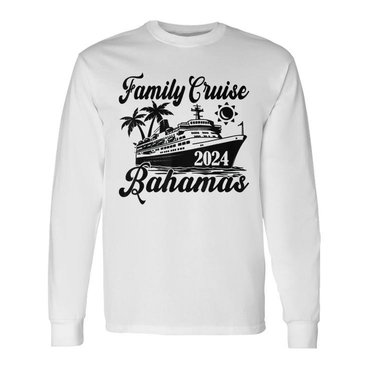 Family Cruise Bahamas 2024 Family Matching Couple Long Sleeve T-Shirt