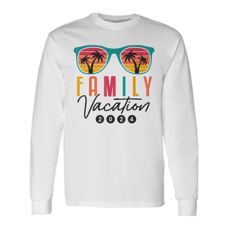 Family Vacation 2024 Beach Summer Reunion Matching Long Sleeve T-Shirt