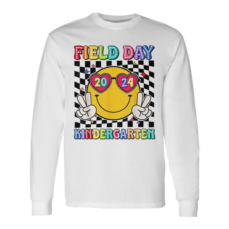 Field Day 2024 Kindergarten Fun Day Sunglasses Field Trip Long Sleeve T-Shirt