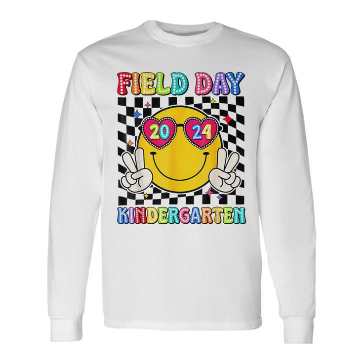 Field Day 2024 Kindergarten Fun Day Sunglasses Field Trip Long Sleeve T-Shirt